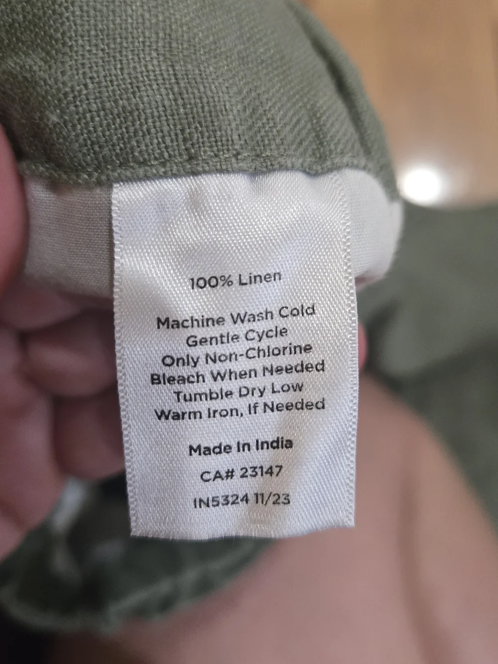 Talbots Sage Green 100% Linen Wide Leg Pants Petite Large